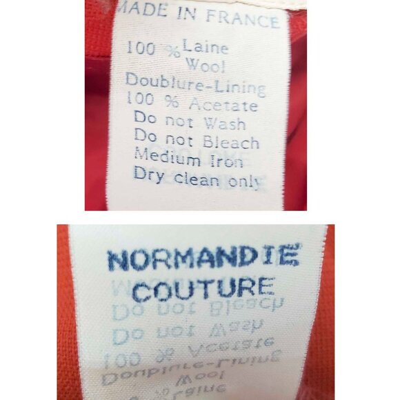 Sophie Sitbon Paris Womens Red Wool Finge Blazer Jacket Avant Gard COUTURE 38 - Picture 6 of 14